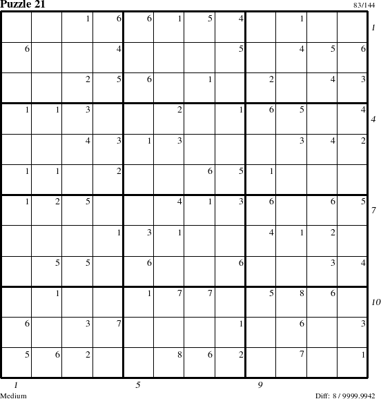 Step-by-Step Instructions for Puzzle 21 with all 8 steps marked