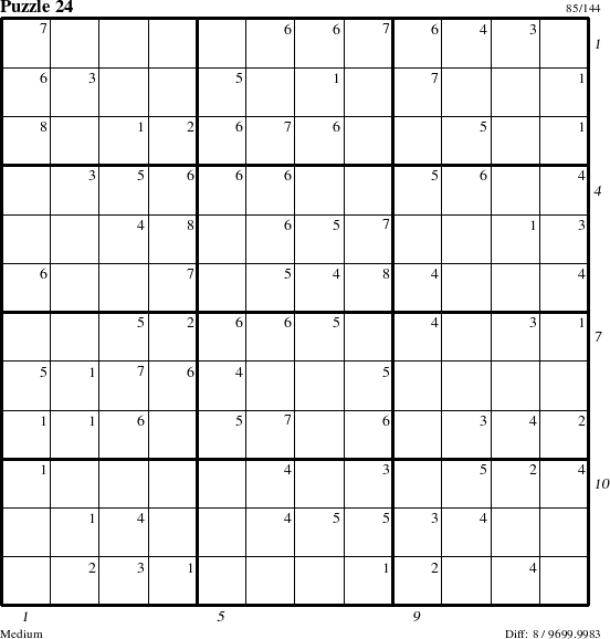 Step-by-Step Instructions for Puzzle 24 with all 8 steps marked