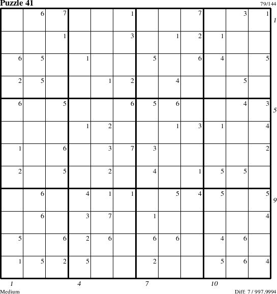 Step-by-Step Instructions for Puzzle 41 with all 7 steps marked