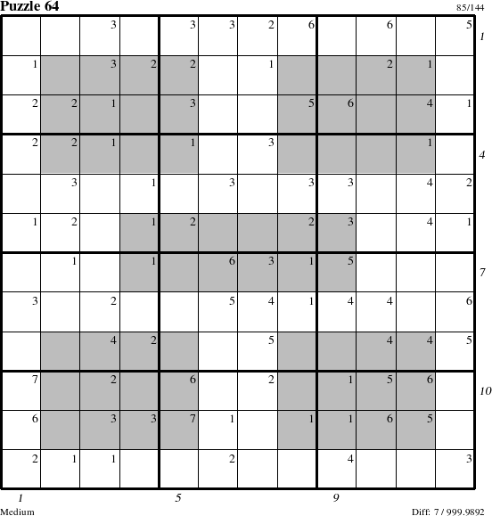 Step-by-Step Instructions for Puzzle 64 with all 7 steps marked