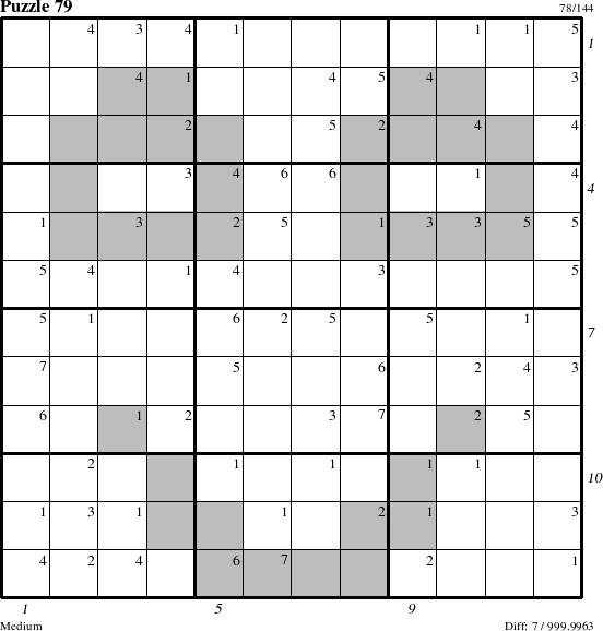 Step-by-Step Instructions for Puzzle 79 with all 7 steps marked