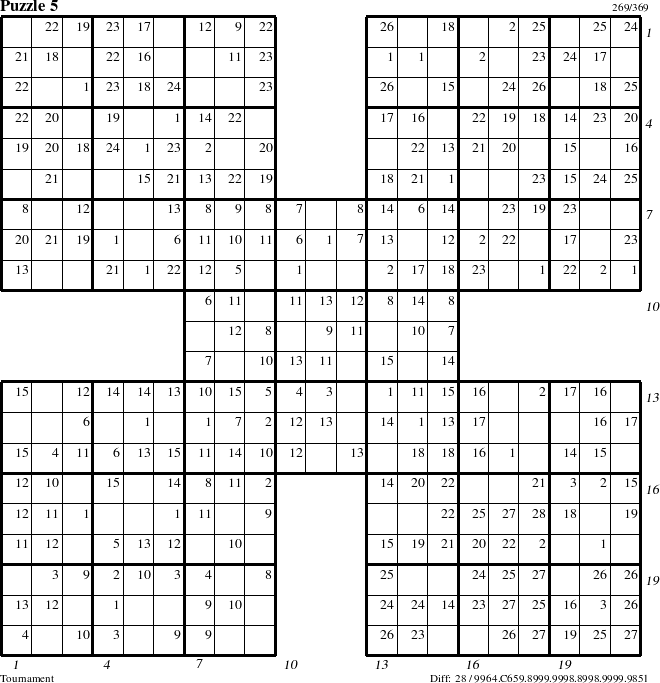 Step-by-Step Instructions for Puzzle 5 with all 28 steps marked