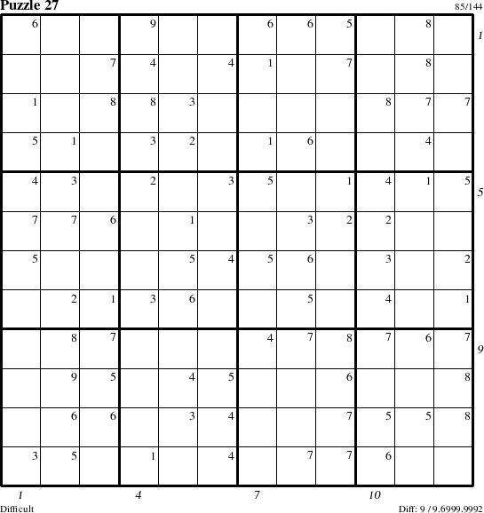 Step-by-Step Instructions for Puzzle 27 with all 9 steps marked