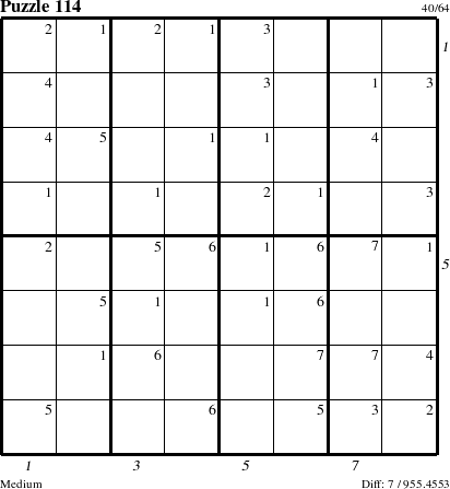 Step-by-Step Instructions for Puzzle 114 with all 7 steps marked