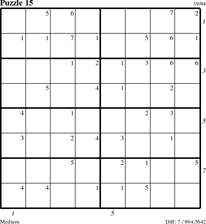 Step-by-Step Instructions for Puzzle 15 with all 7 steps marked