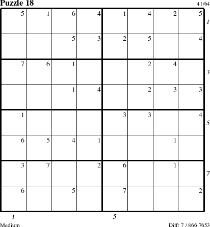 Step-by-Step Instructions for Puzzle 18 with all 7 steps marked