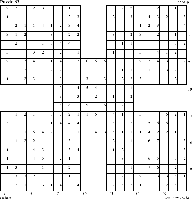 Step-by-Step Instructions for Puzzle 63 with all 7 steps marked