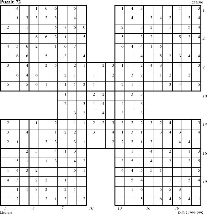 Step-by-Step Instructions for Puzzle 72 with all 7 steps marked