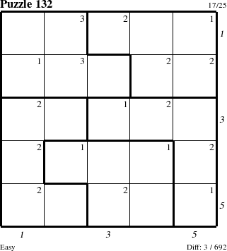 Step-by-Step Instructions for Puzzle 132 with all 3 steps marked