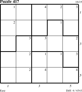 Step-by-Step Instructions for Puzzle 417 with all 4 steps marked