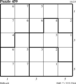 Step-by-Step Instructions for Puzzle 459 with all 7 steps marked