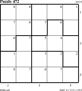 Step-by-Step Instructions for Puzzle 472 with all 8 steps marked