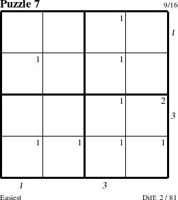 Step-by-Step Instructions for Puzzle 7 with all 2 steps marked