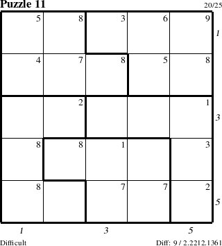 Step-by-Step Instructions for Puzzle 11 with all 9 steps marked