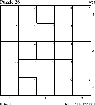 Step-by-Step Instructions for Puzzle 26 with all 10 steps marked