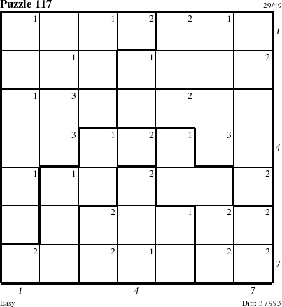 Step-by-Step Instructions for Puzzle 117 with all 3 steps marked