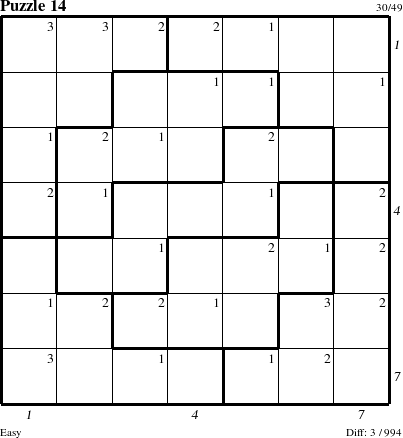 Step-by-Step Instructions for Puzzle 14 with all 3 steps marked