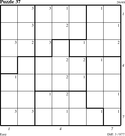 Step-by-Step Instructions for Puzzle 37 with all 3 steps marked