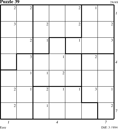 Step-by-Step Instructions for Puzzle 39 with all 3 steps marked