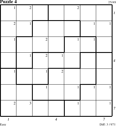 Step-by-Step Instructions for Puzzle 4 with all 3 steps marked