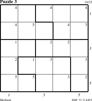 Step-by-Step Instructions for Puzzle 3 with all 5 steps marked