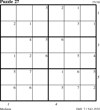 Step-by-Step Instructions for Puzzle 27 with all 7 steps marked