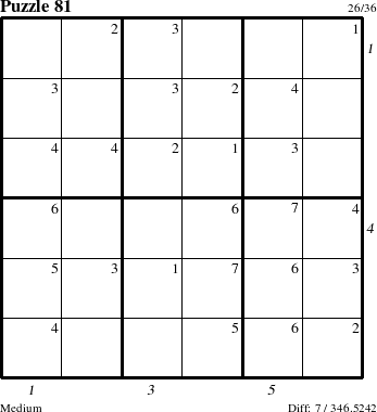 Step-by-Step Instructions for Puzzle 81 with all 7 steps marked