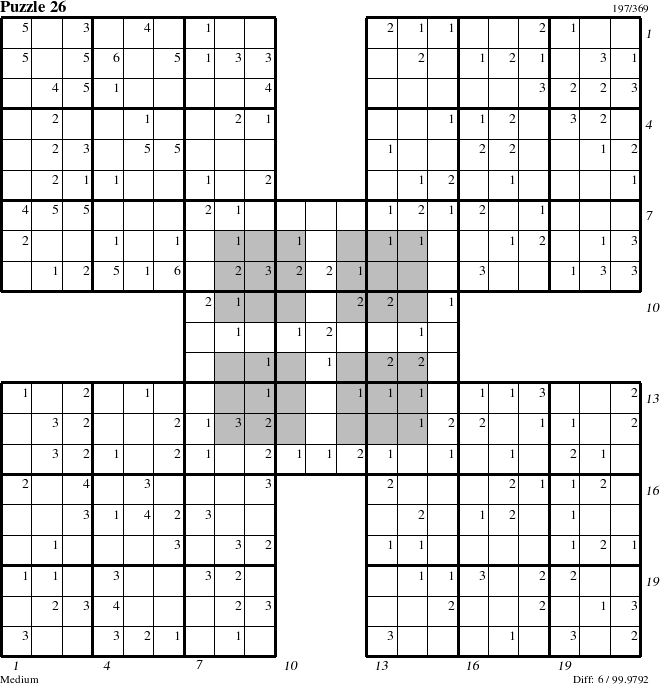 Step-by-Step Instructions for Puzzle 26 with all 6 steps marked