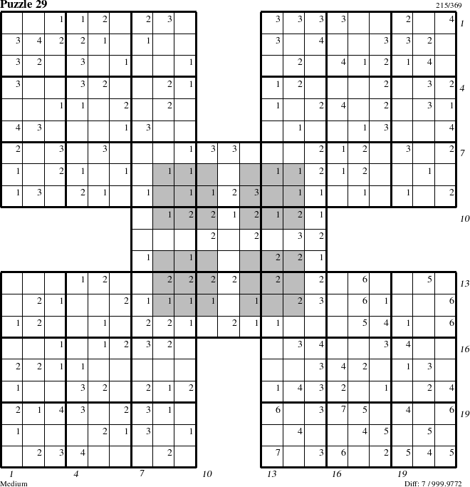 Step-by-Step Instructions for Puzzle 29 with all 7 steps marked