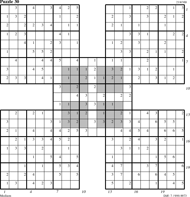 Step-by-Step Instructions for Puzzle 30 with all 7 steps marked