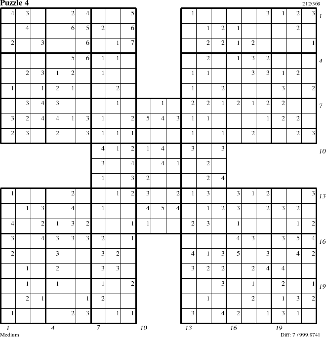 Step-by-Step Instructions for Puzzle 4 with all 7 steps marked