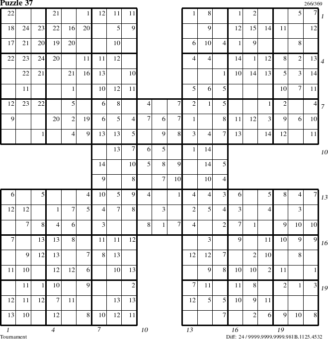 Step-by-Step Instructions for Puzzle 37 with all 24 steps marked