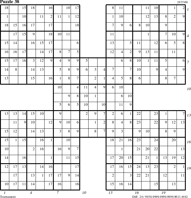 Step-by-Step Instructions for Puzzle 38 with all 24 steps marked