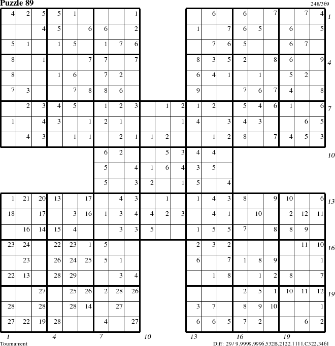 Step-by-Step Instructions for Puzzle 89 with all 29 steps marked