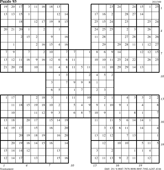 Step-by-Step Instructions for Puzzle 93 with all 29 steps marked