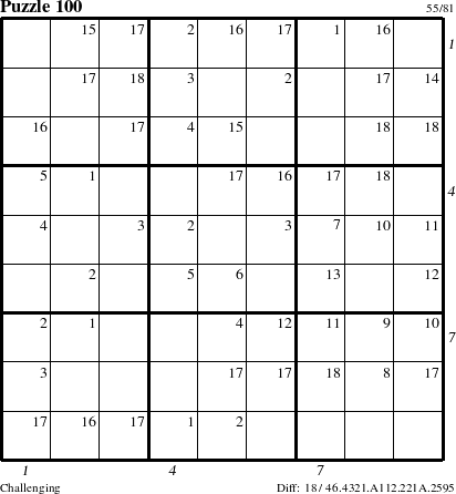 Step-by-Step Instructions for Puzzle 100 with all 18 steps marked