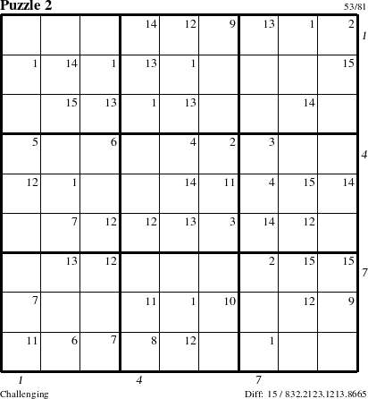 Step-by-Step Instructions for Puzzle 2 with all 15 steps marked